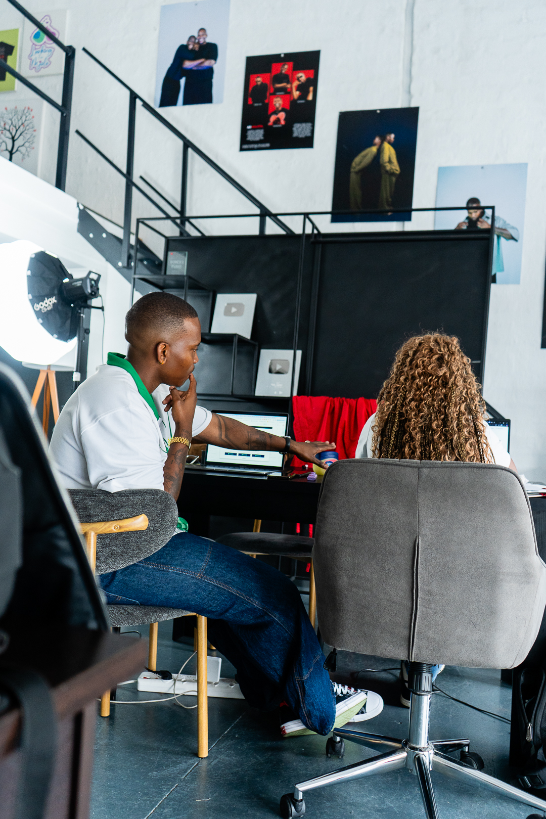 Studio workspace and edit suite